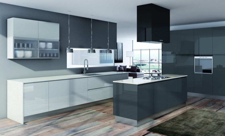 VENECIA WHITE AND GLOSS GRAPHITE